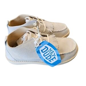 Hey Dude Wendy Mid Elevated Booties Ivory Womens NEW Size 8